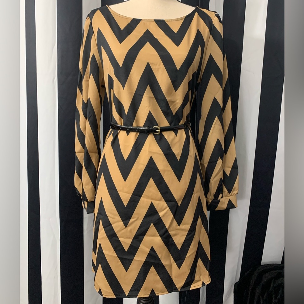 2/$15- Chevron Shift Dress